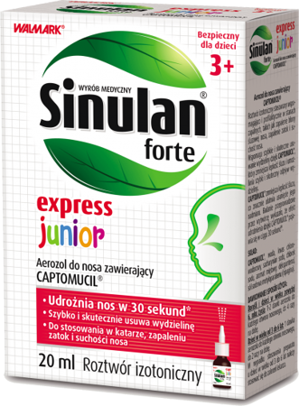 SINULAN EXPRESS FORTE JUNIOR aerozol 20ml