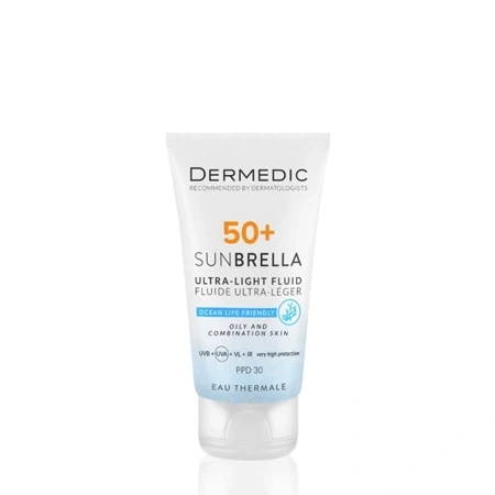 DERMEDIC SUNBRELLA krem do skóry tłustej i mieszanej SPF50, 40ml