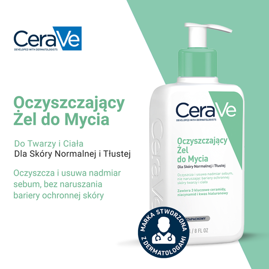 CeraVe Oczyszczający Żel do mycia, 473ml