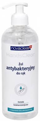 Novaclear HandsClear Żel Antybakteryjny, 500ml DATA WAŻNOŚCI: 28/02/2026