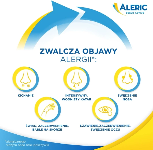 Aleric Deslo Active, 30 tabletek ulegających rozpadowi w jamie ustnej