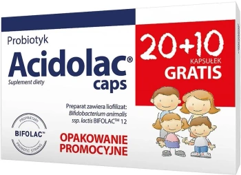Acidolac caps, 30 kapsułek