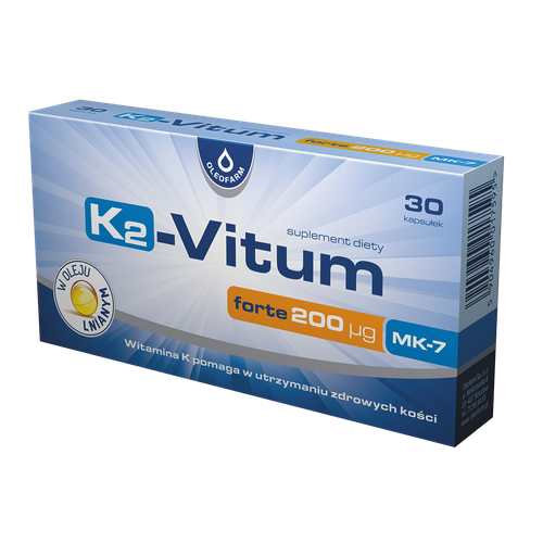 K2-Vitum Forte 200 ug MK-7, 30 kapsułek