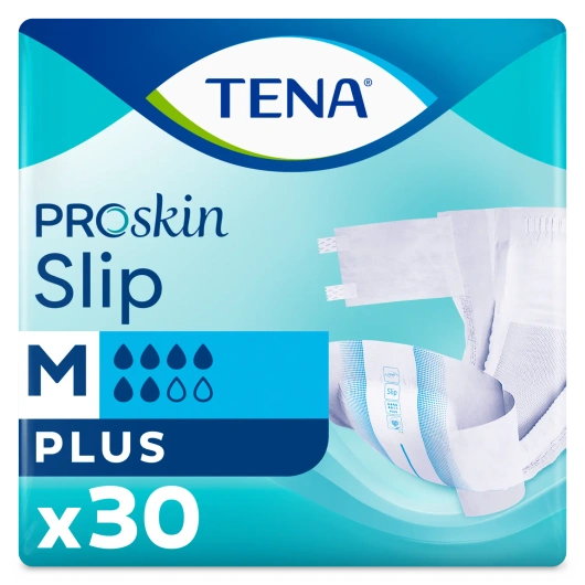 Tena Slip ProSkin Plus Rozmiar M (73-122cm) Pieluchomajtki, 30 sztuk