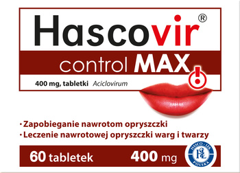 Hascovir Control Max 400 mg, 60 tabletek