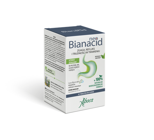 NEOBIANACID smak cytrynowy, 45 pastylek do ssania