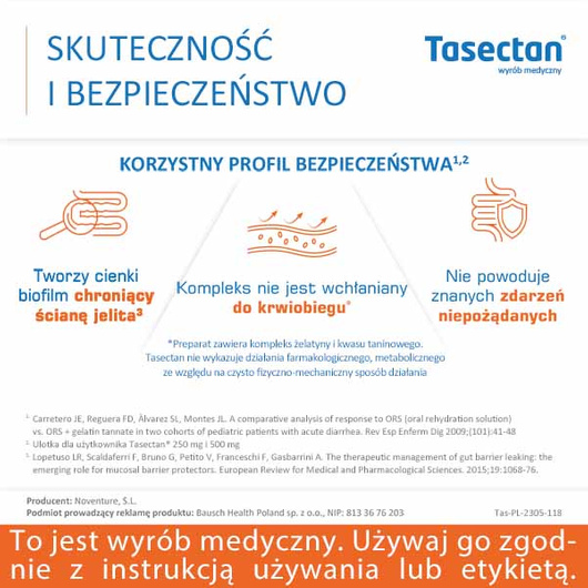 Tasectan 500 mg, 15 kapsułek