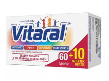 Vitaral, 60 tabletek + 10 sztuk GRATIS!