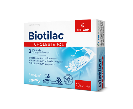 Biotilac Cholesterol, 20 kapsułek