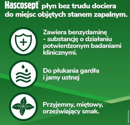 HASCOSEPT 1,5 mg/g roztwór do stosowania w jamie ustnej 100 g