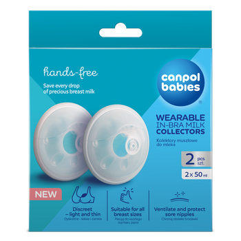 CANPOL Babies Kolektory muszlowe do mleka, 2 sztuki