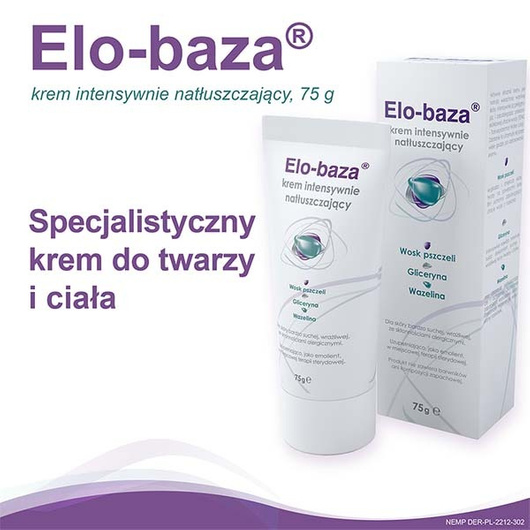 Elo-baza, Krem intensywnie natłuszczający, 75g 