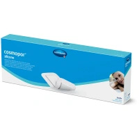 COSMOPOR Silicone Opatrunek sterylny z silikonową warstwą kontaktową, 35 x 10 cm, 5 sztuk