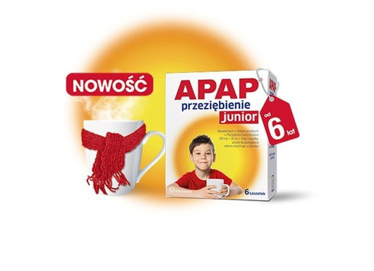 APAP PRZEZIĘBIENIE Junior x 6 saszetek