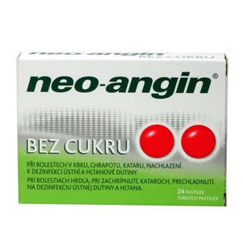 NEO-ANGIN BEZ CUKRU, 24 tabletki do ssania