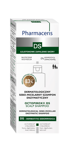 Pharmaceris DS OCTOPIROX® Dermatologiczny sebo-micelarny szampon enzymatyczny, 125ml