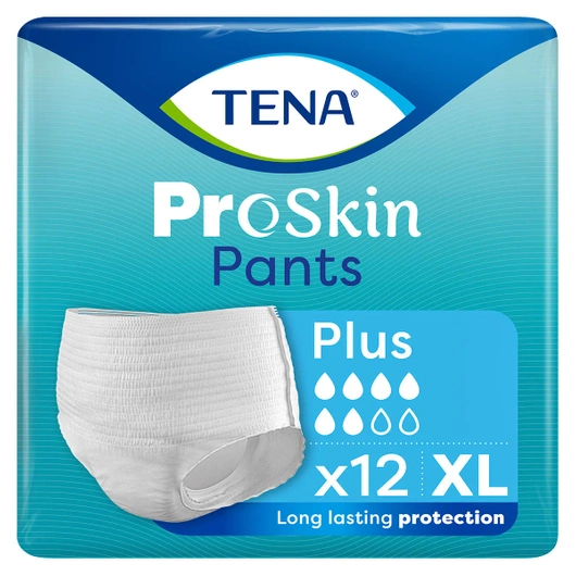 TENA Pants ProSkin Plus XL Majtki chłonne, 12 sztuk 