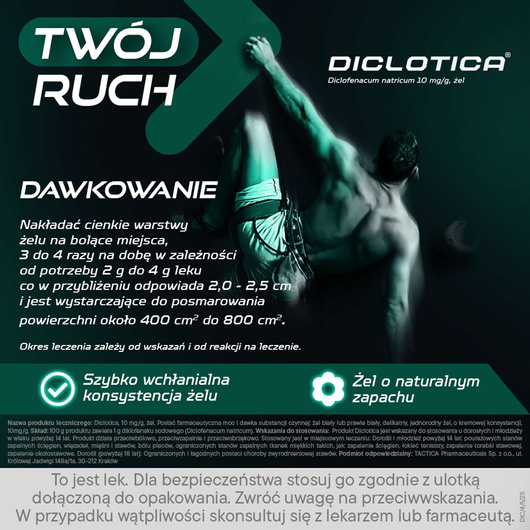 DICLOTICA 10mg/g żel x 100g