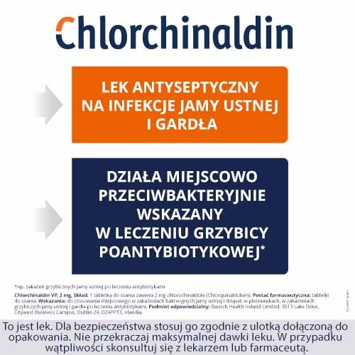 CHLORCHINALDIN VP 2 mg, 40 tabletek do ssania