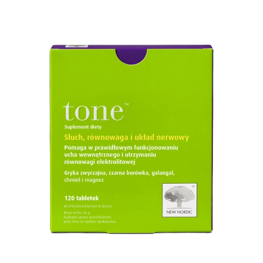 Tone Słuch, równowaga i układ nerwowy, 120 tabletek