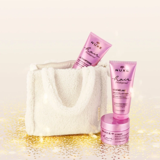 Nuxe Hair Prodigieux Zestaw Świąteczny produktów do włosów z torebką