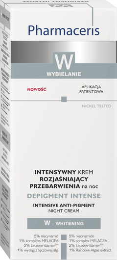 PHARMACERIS W DEPIGMENT INTENSE Intensywny krem rozjaśniający przebarwienia na noc, 50ml