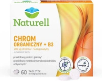 NATURELL Chrom organiczny + B3, 60 tabletek
