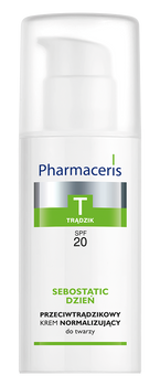 PHARMACERIS T SEBOSTATIC DZIEŃ Przeciwtrądzikowy krem normalizujący do twarzy SPF20, 50 ml