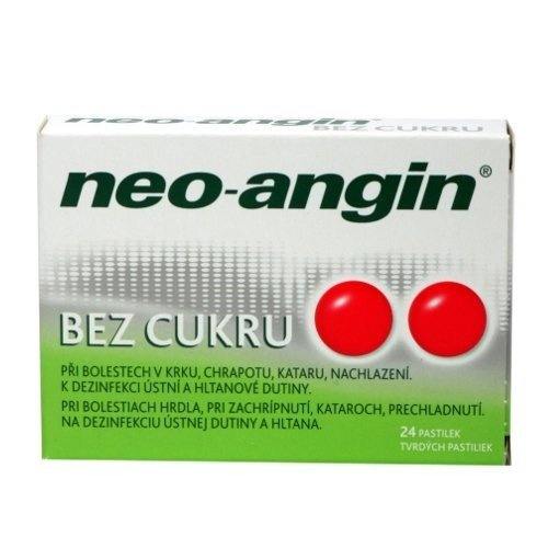 NEO-ANGIN BEZ CUKRU, 24 tabletki do ssania