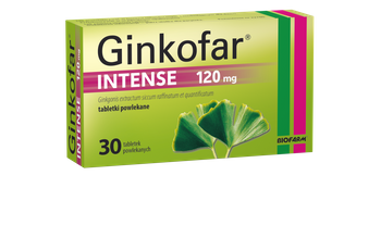 GINKOFAR Intense 0,12g, 30 tabletek powlekanych