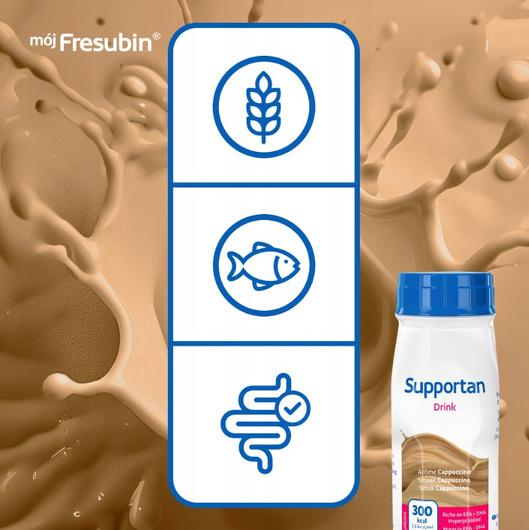 Supportan Drink Smak Cappucino, 4x200 ml