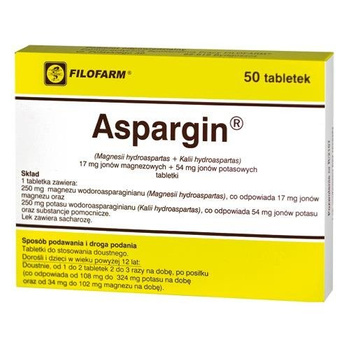 ASPARGIN x 50 tabletek