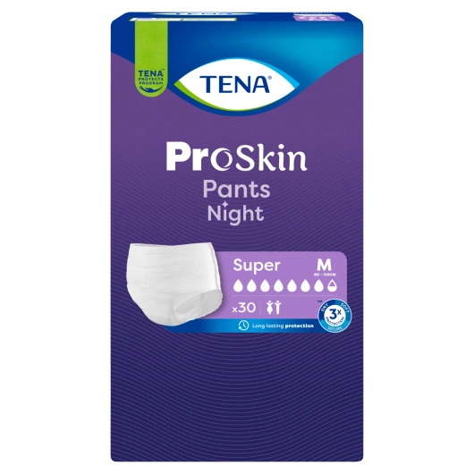 Tena Pants ProSkin Night Super Rozmiar M (80-110cm) Majtki chłonne, 30 sztuk