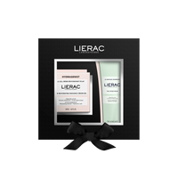 LIERAC HYDRAGENIST Zestaw: Nawilżający Krem-Żel + Maska Peelingująca