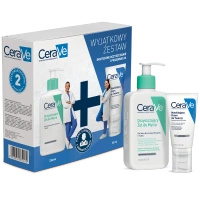 CeraVe Zestaw Żel do mycia + Krem do twarzy