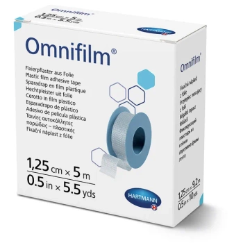 Omnifilm Przylepiec mocujący z folii 1,25 cm x 5 m