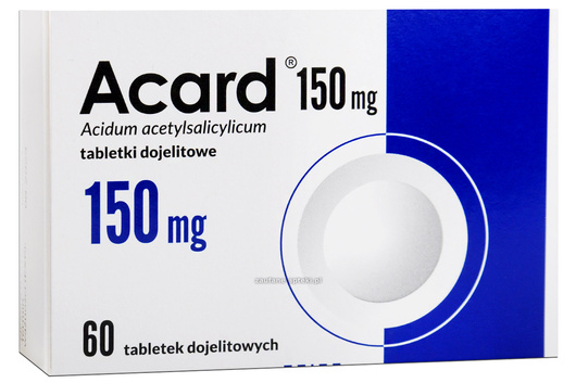 Acard tabletki dojelitowe, 150g, 60 tabletek