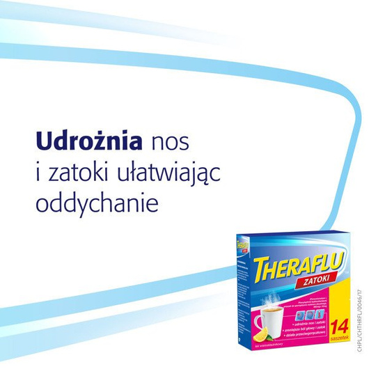 THERAFLU ZATOKI proszek , 14 saszetek