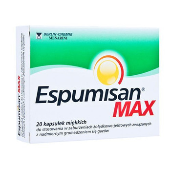 ESPUMISAN MAX 140 mg, 20 kapsułek