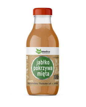EkaMedica Sok jabłkowy z dodatkiem pokrzywy i mięty, 300 ml