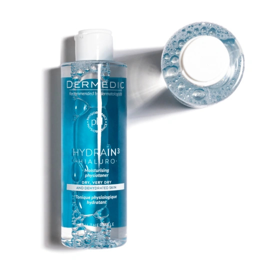 DERMEDIC HYDRAIN3 HIALURO Nawilżający fizjotonik do twarzy, 200ml