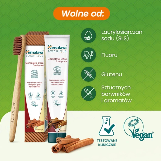 Himalaya Botanique Complete Care Cynamonowa pasta do zębów, 75 ml