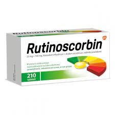 RUTINOSCORBIN (25 mg + 100 mg) x 210 tabletek powlekanych