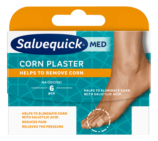 SALVEQUICK CORN Plastry na odciski, 6 sztuk