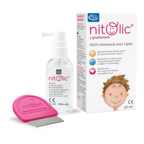 Pipi Nitolic® przeciw wszawicy, płyn 30ml + grzebień