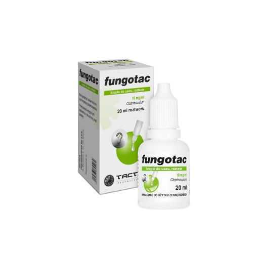 Fungotac krople do uszu, roztwór 0,01g/ml x 20ml