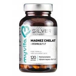 MYVITA SILVER MAGNEZ CHELAT + WITAMINA B6 P-5-P x 120 kapsułek