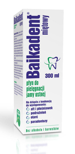 Baikadent miętowy płyn do płukania, 300ml