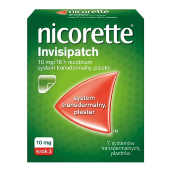 Nicorette Invisipatch 10mg/16h System transdermalny, 7 plastrów