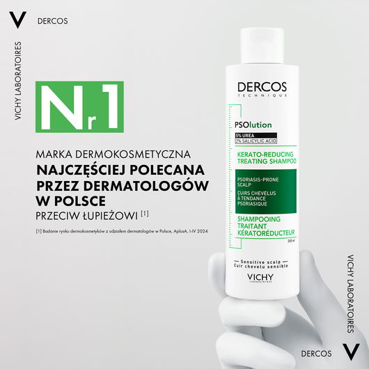VICHY DERCOS PSOLUTION Szampon keratolityczny 200ml